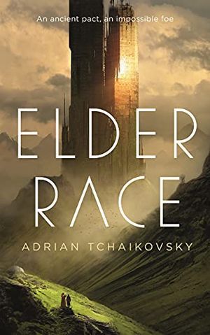 кавер «Elder Race» Адриана Чайковского; иллюстрация инопланетной среды обитания солнечной планеты